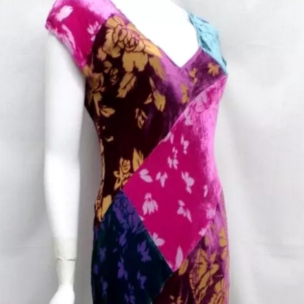 Johnny Was velvet  burnout Solstice Maxi Dress NWT (oversized) - Picture 9 of 12